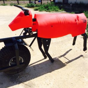 Time machine team roping dummy