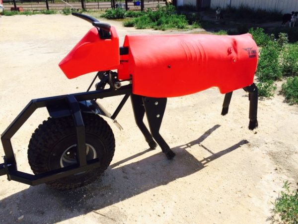 Time machine team roping dummy